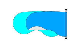 Titan Pool Reel working on a freeform shaped pool, frame4