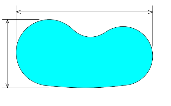 animated image of a Titan Pool Reel working on a freeform shaped pool